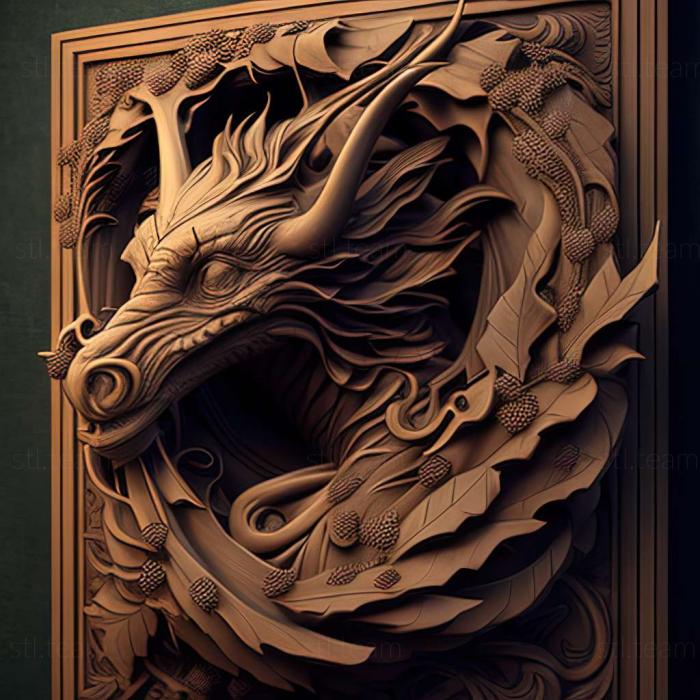 3D model Dragons Prophet game (STL)
